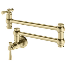 Cromford Brushed Gold Pot Filler