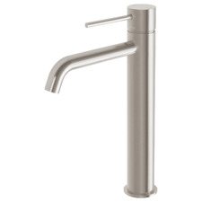 Vivid Slimline 160mm Pin Lever Curved Vessel Basin Mixer