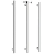 Phoenix 800mm Square Heated Vertical Towel Bars (Set of 3)