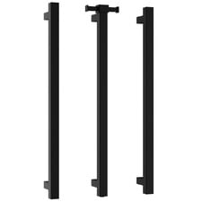 Phoenix 800mm Square Heated Vertical Towel Bars (Set of 3)