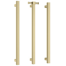 Phoenix 800mm Square Heated Vertical Towel Bars (Set of 3)