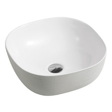 Nueva 410mm  Soft Square Counter Top Ceramic Basin