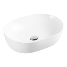 Evea 485mm Pill-Shape Counter Top Ceramic Basin