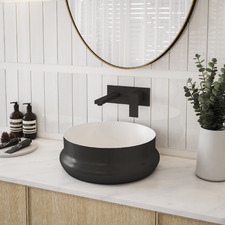 Nueva 400mm Gunmetal Round Counter Top Ceramic Basin