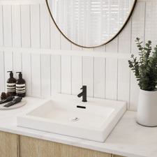 Kada 480mm Rectangular Ceramic Above Counter Basin