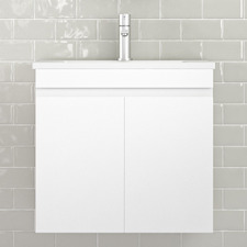 Bianca 600mm Wall Hung Vanity with Ceramic Top