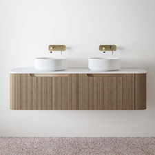 Airlie 1500mm Wall Hung Double Vanity with Quartz Stone Countertop