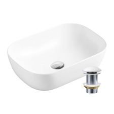 Evea Round-Edge Rectangular Basin & Waste Set