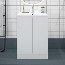 Liora 600mm Freestanding Vanity with Single Integrated Basin