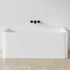 Buillion Back-to-Wall Acrylic Thin Edge Bath