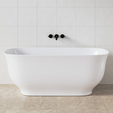 Rustan Gloss White Acrylic Freestanding Bath