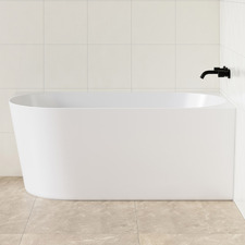 France Gloss White Acrylic Corner Bath