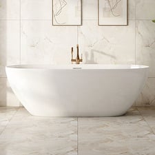 Bellevue Oval Acrylic Freestanding Bath with Overflow