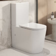 Kahikina Slim Seat Overheight Back To Wall Toilet Suite