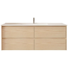 Laulea 1500mm Wall Hung Single Vanity with Ceramic Countertop