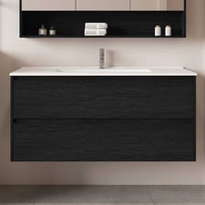 Laulea 1200mm Wall Hung Single Vanity with Ceramic Countertop