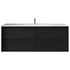 Laulea 1500mm Wall Hung Single Vanity with Ceramic Countertop