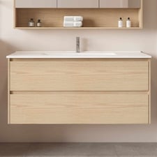 Laulea 1200mm Wall Hung Single Vanity with Ceramic Countertop