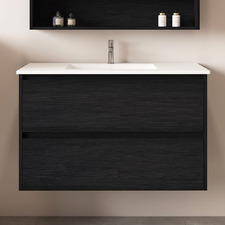 Laulea 900mm Wall Hung Single Vanity with Ceramic Countertop