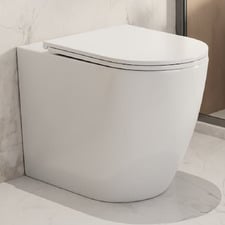 Kukui Slim Seat Overheight Wall Faced Toilet Pan