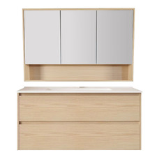 Laulea 1200mm Wall Hung Vanity & Mirror Cabinet Package