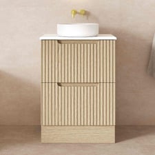 Colette 600mm Freestanding Vanity with Stone Countertop