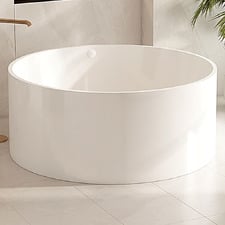 Callan 1400mm Acrylic Freestanding Bath with Overflow