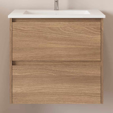 Horizon 600mm Light Oak Wall Hung Vanity