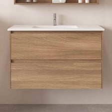 Horizon 900mm Light Oak Wall Hung Vanity
