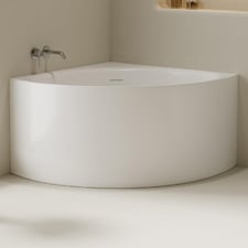 Stirling Acrylic Corner Bath with Overflow