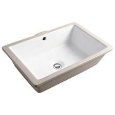 Novo 400mm Gloss White Rectangular Undermount Basin