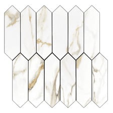 White Picket Stick on Tile (10 Pack)