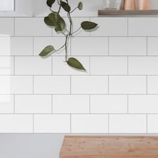 Peel & Stick Gloss White Subway Stick on Tile (10 Pack)