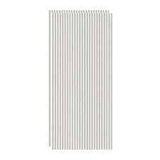Mikos 1200 x 600mm Primed Flexible Demi Round Wall Panels (Set of 2)
