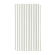 Mikos 1200 x 600mm Primed Flexible Scallop Wall Panels (Set of 2)