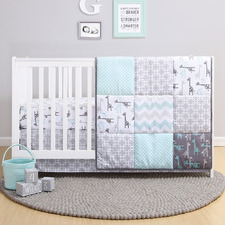 The Peanutshell 3 Piece Addison Cot Bedding Set