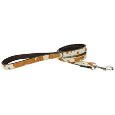 Cow Print Leather Lead