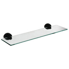 Loui Stainless Steel & Glass Bathroom Shelf