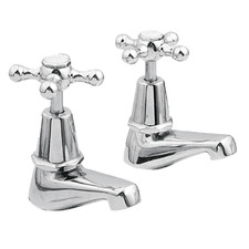 2 Piece Noosa Brass Pillar Tap Set