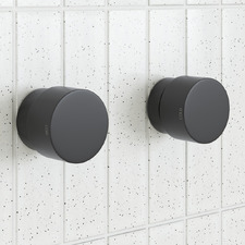 Loui Matte Black Round Wall Top Assembly