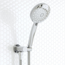Loui Chrome Round Hand-held Shower