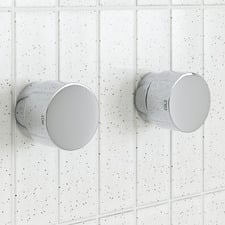 Loui Chrome Round Wall Top Assemblies