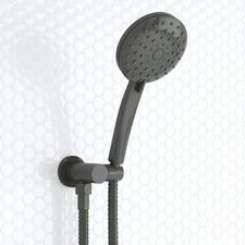 Loui Gunmetal Round Hand-held Shower