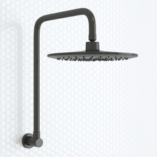 Loui Gunmetal Round Shower Arm & Head