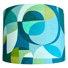 Blue Mid-Century Lamp Shade