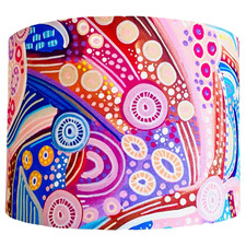 Learning on Country Aboriginal Cotton Lamp Shade