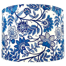 Hamptons Blue & White Cotton Lamp Shade