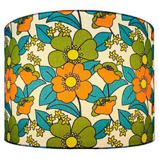 Floral Retro Vintage Cotton Lamp Shade