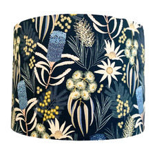 Beauty of Bush Blue Floral Cotton Lamp Shade