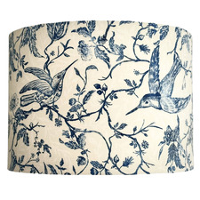 Hummingbird Chinoiserie Cotton Lamp Shade